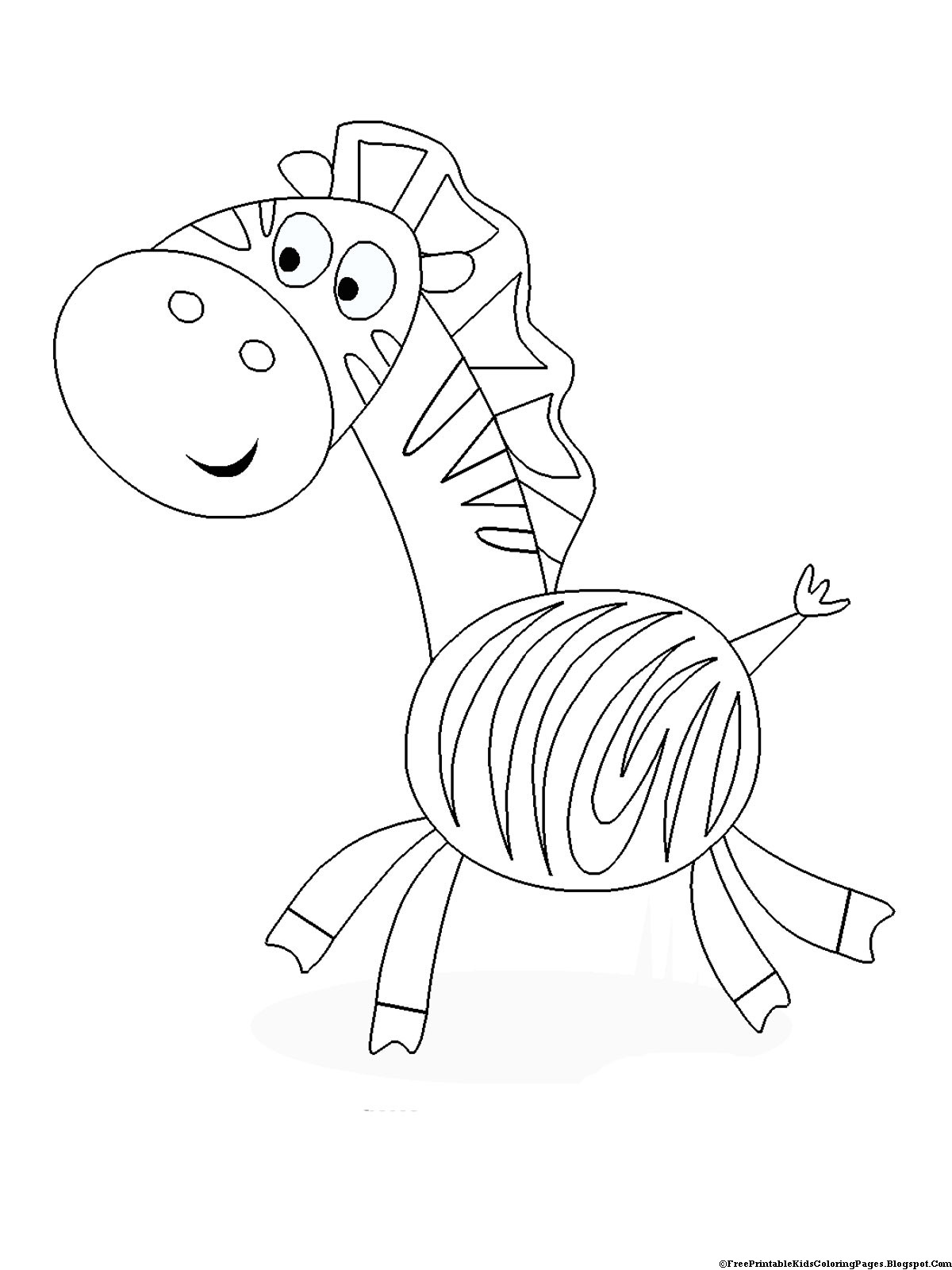 Printable Coloring Pages For Kids
 Zebra Coloring Pages