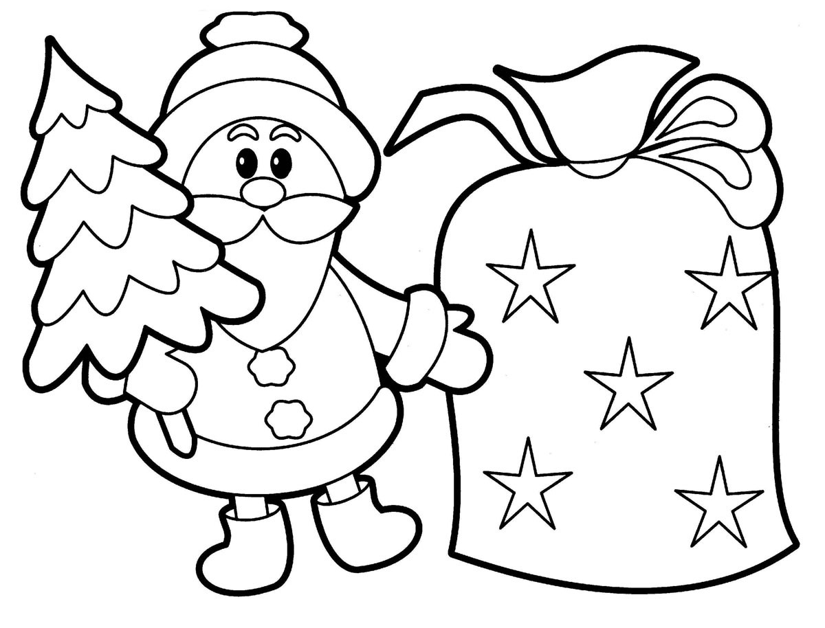 Printable Coloring Pages For Kids
 Free Printable Santa Claus Coloring Pages For Kids