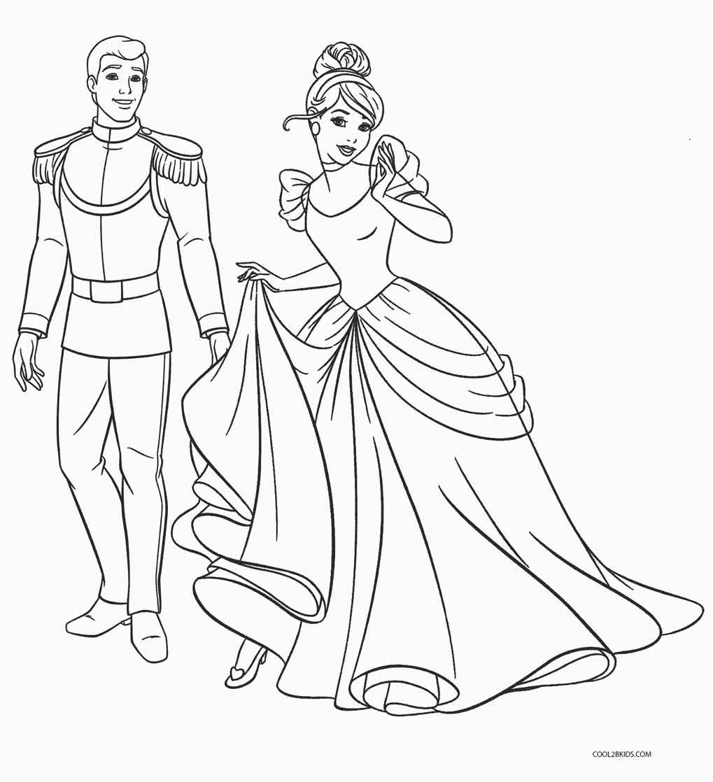 Printable Coloring Pages For Toddlers Free
 Free Printable Cinderella Coloring Pages For Kids