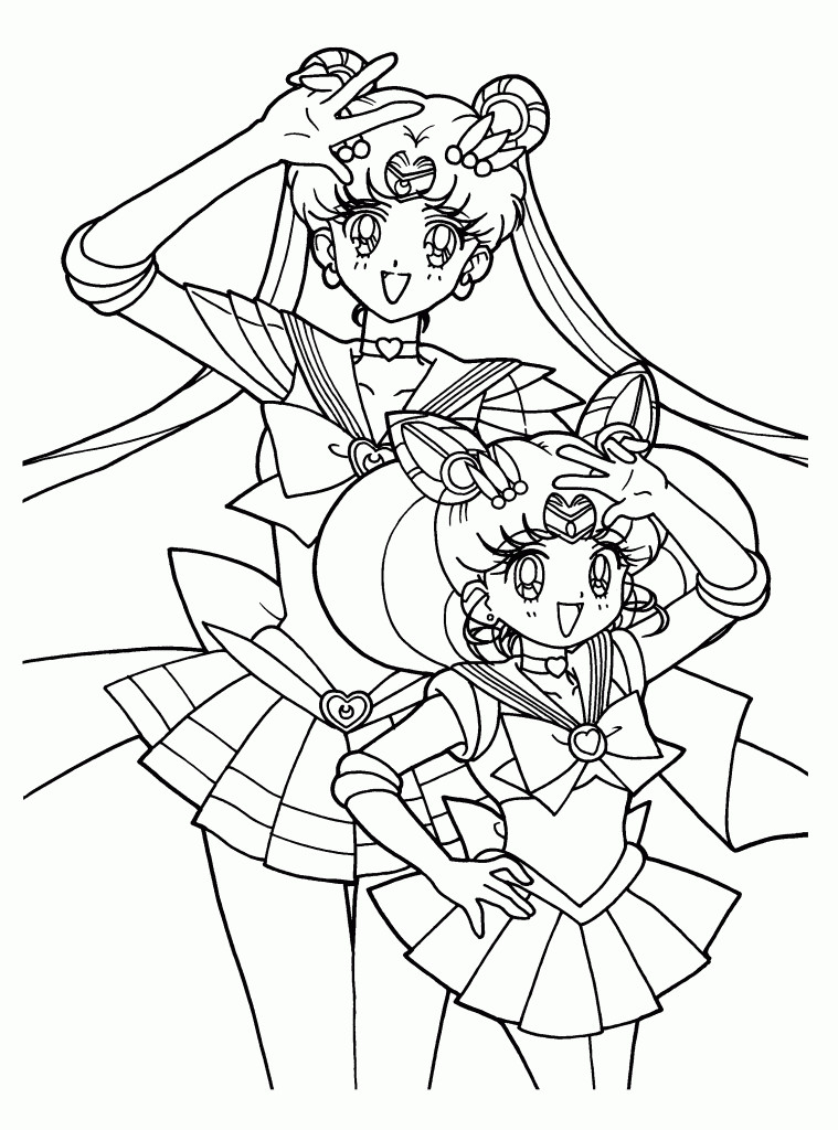 Printable Coloring Pages Kids
 Free Printable Sailor Moon Coloring Pages For Kids