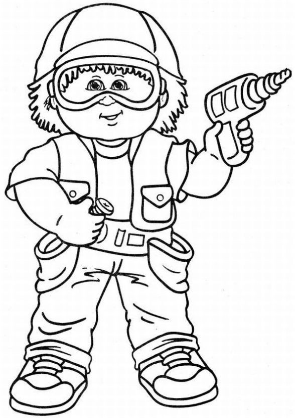 Printable Coloring Pages Kids
 Cabbage Patch Kids Coloring Pages