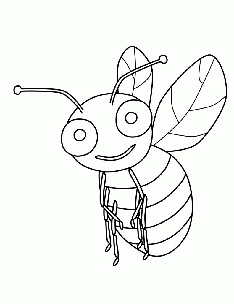 Printable Coloring Pages Kids
 Free Printable Bumble Bee Coloring Pages For Kids
