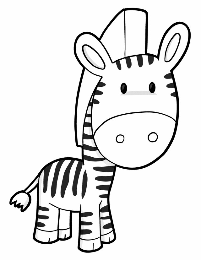 Printable Coloring Pages Kids
 Zebra Free Printable Coloring Pages
