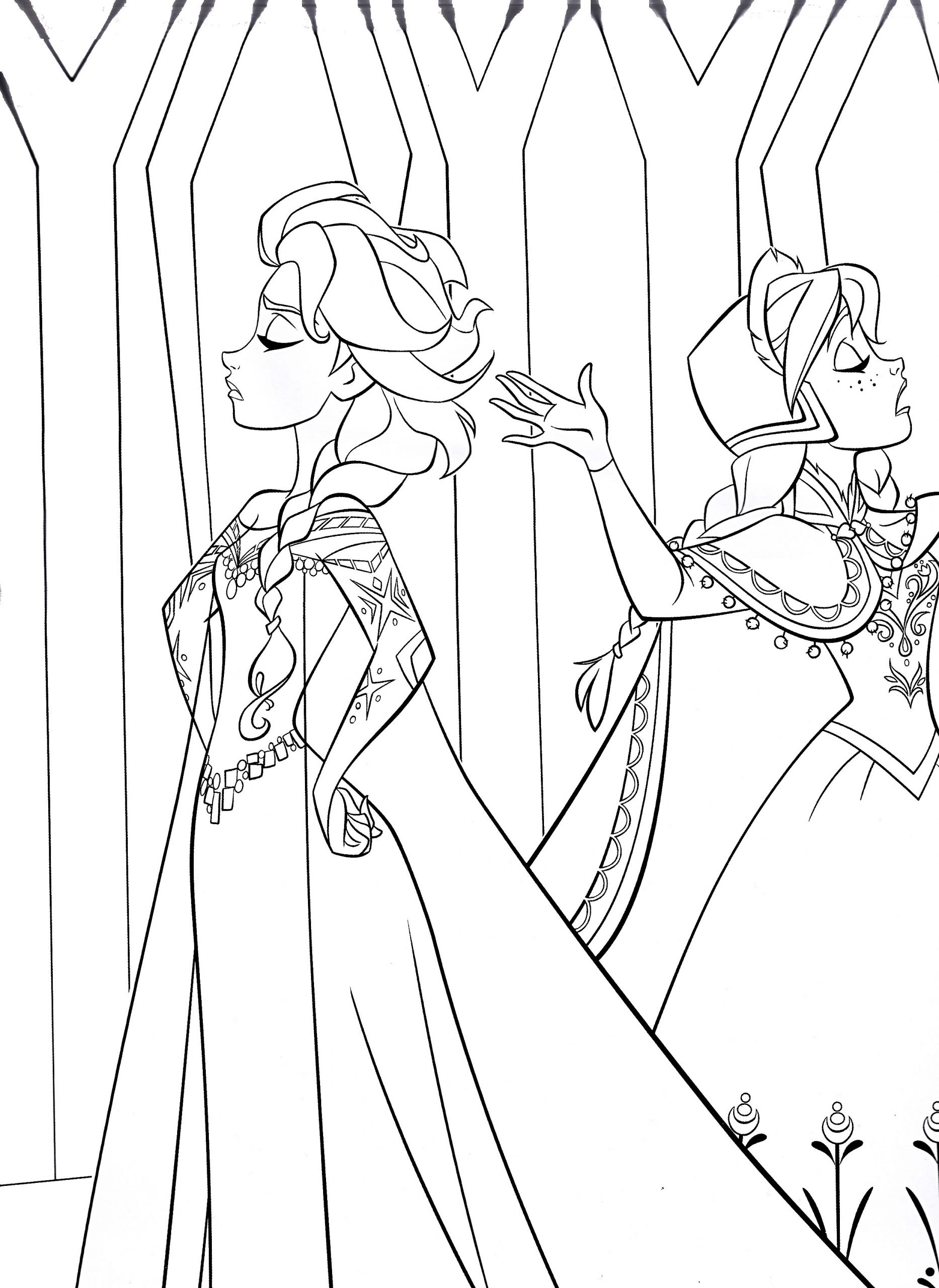 Printable Elsa Coloring Pages
 Disney’s Frozen Colouring Pages