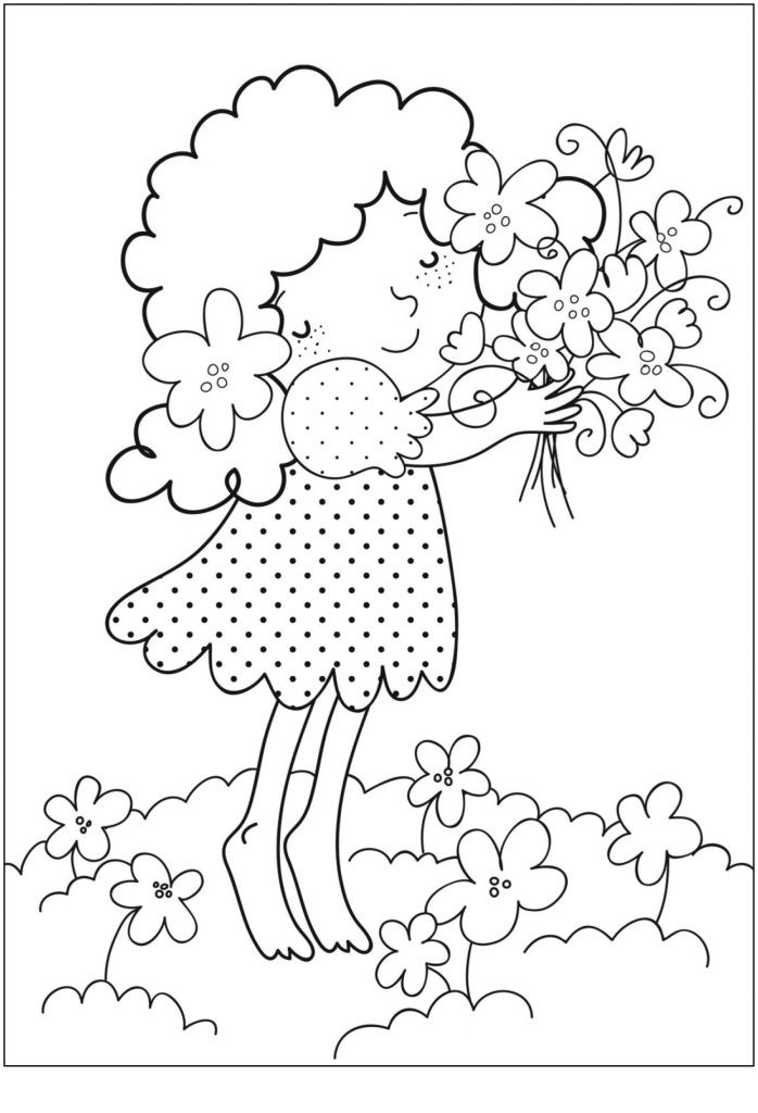 Printable Flower Coloring Pages For Kids
 Free Printable Flower Coloring Pages For Kids Best