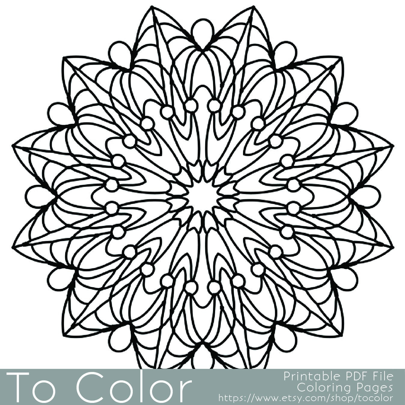 Printable Free Coloring Pages For Adults
 Simple Printable Coloring Pages for Adults Gel Pens Mandala