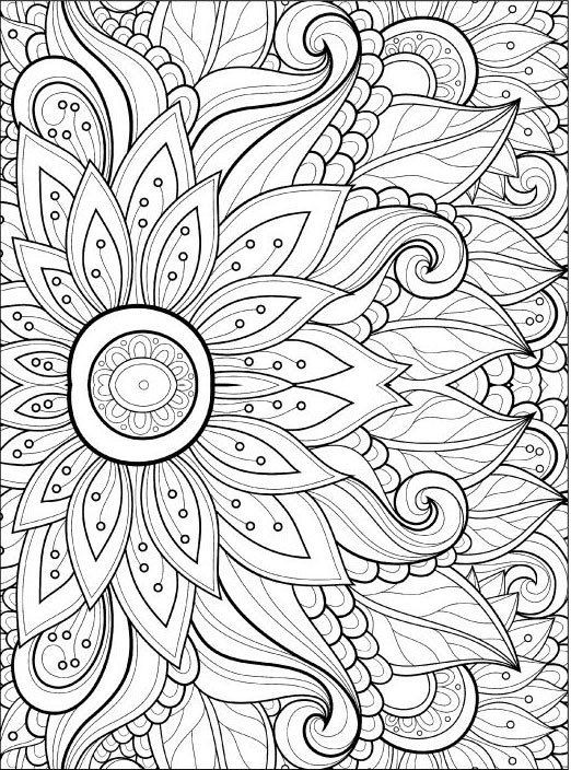 Printable Free Coloring Pages For Adults
 Adult Coloring Pages Flowers 2 2