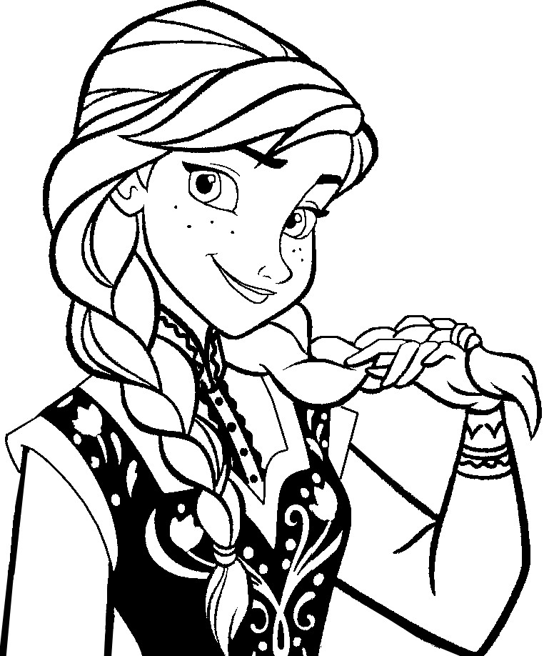 Printable Frozen Coloring Pages
 Free Printable Frozen Coloring Pages for Kids Best