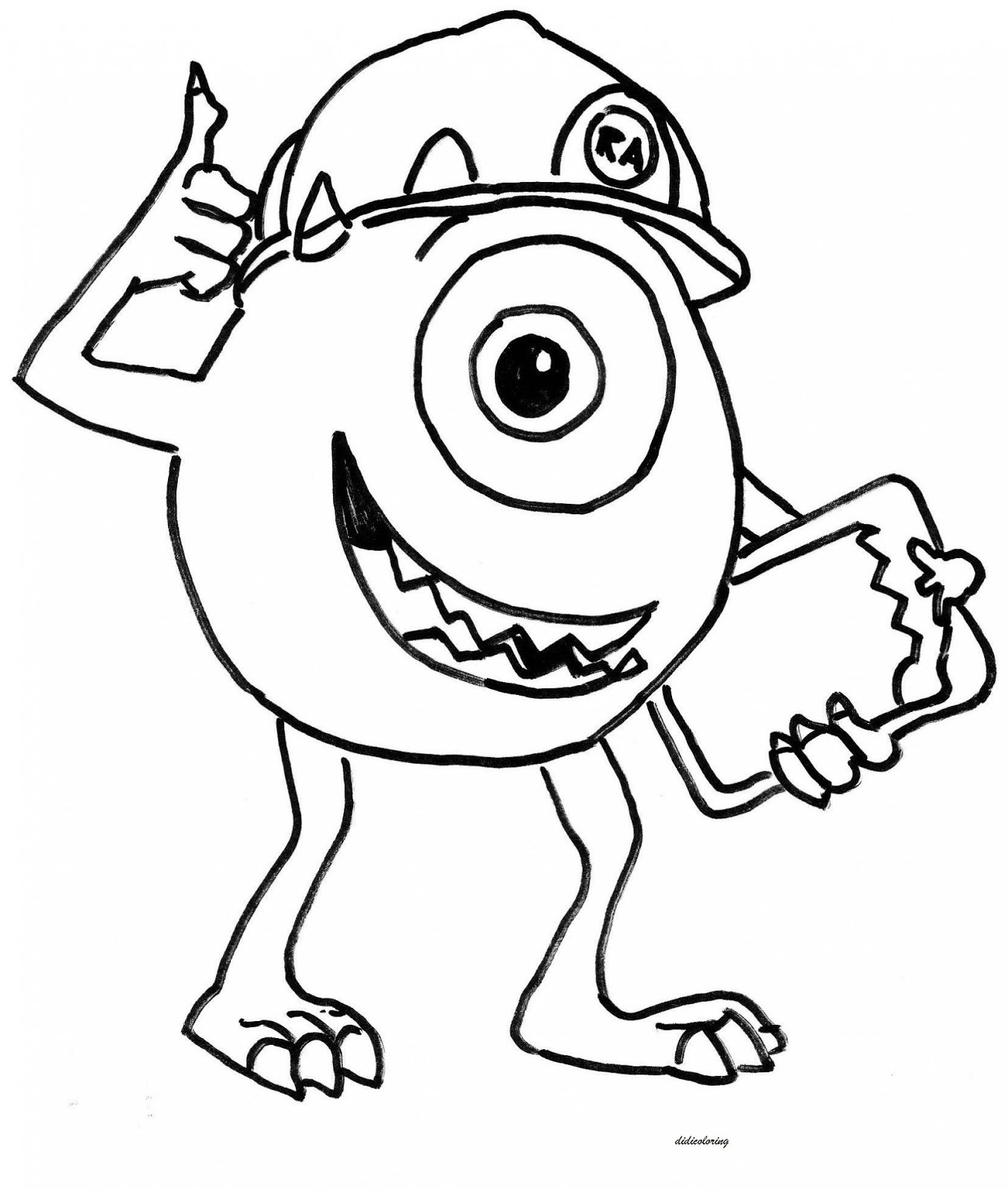 Printable Monster Coloring Pages
 dania rehman monster