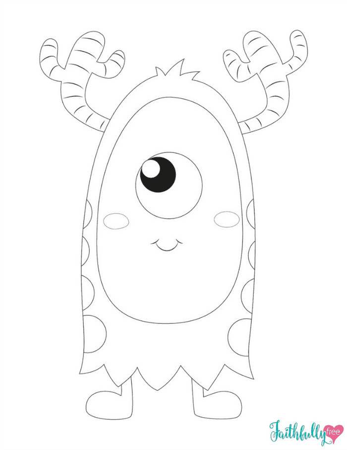 Printable Monster Coloring Pages
 Monster Coloring Pages Free Printables