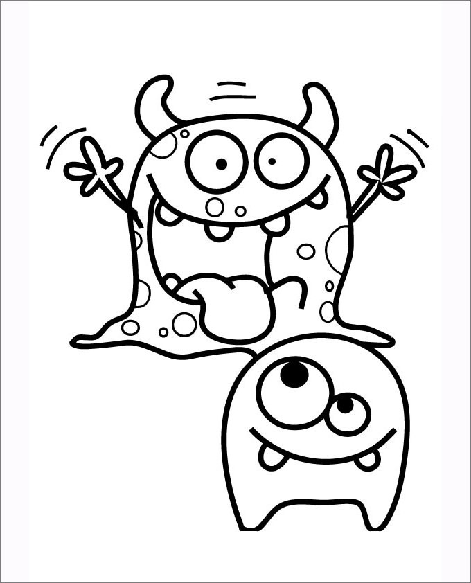 Printable Monster Coloring Pages
 Moshi Monsters Coloring Pages Free Coloring Pages