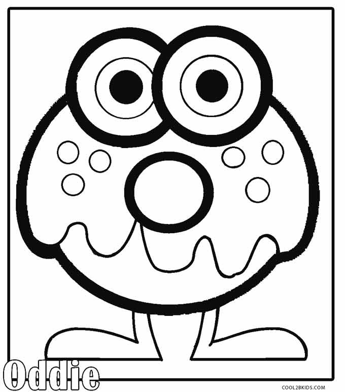 Printable Monster Coloring Pages
 Printable Moshi Monsters Coloring Pages For Kids