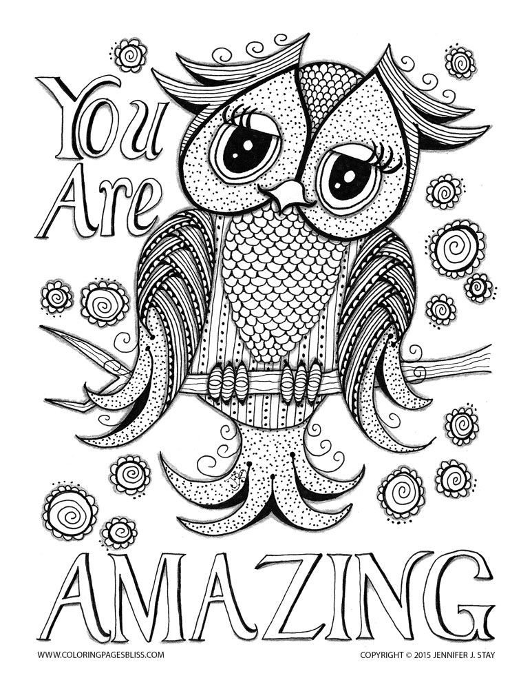 Printable Owl Coloring Pages For Adults
 Bojanke za odrasle najbolje besplatne slikovnice za