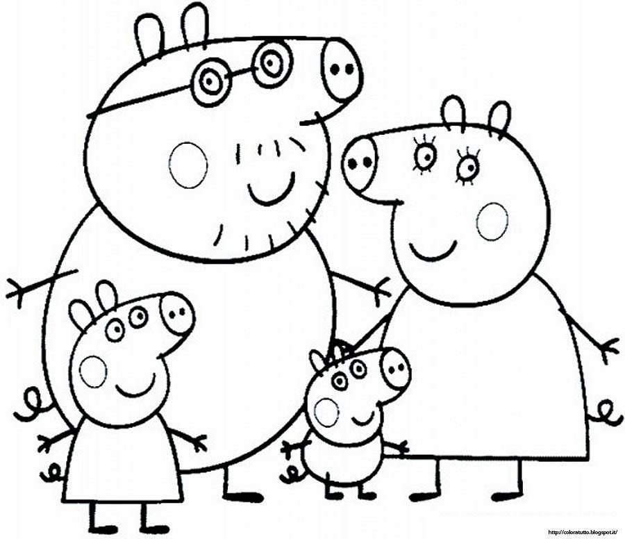 Printable Peppa Pig Coloring Pages
 Picture A Pig To Color 4 Peppa Pig Coloring Pages