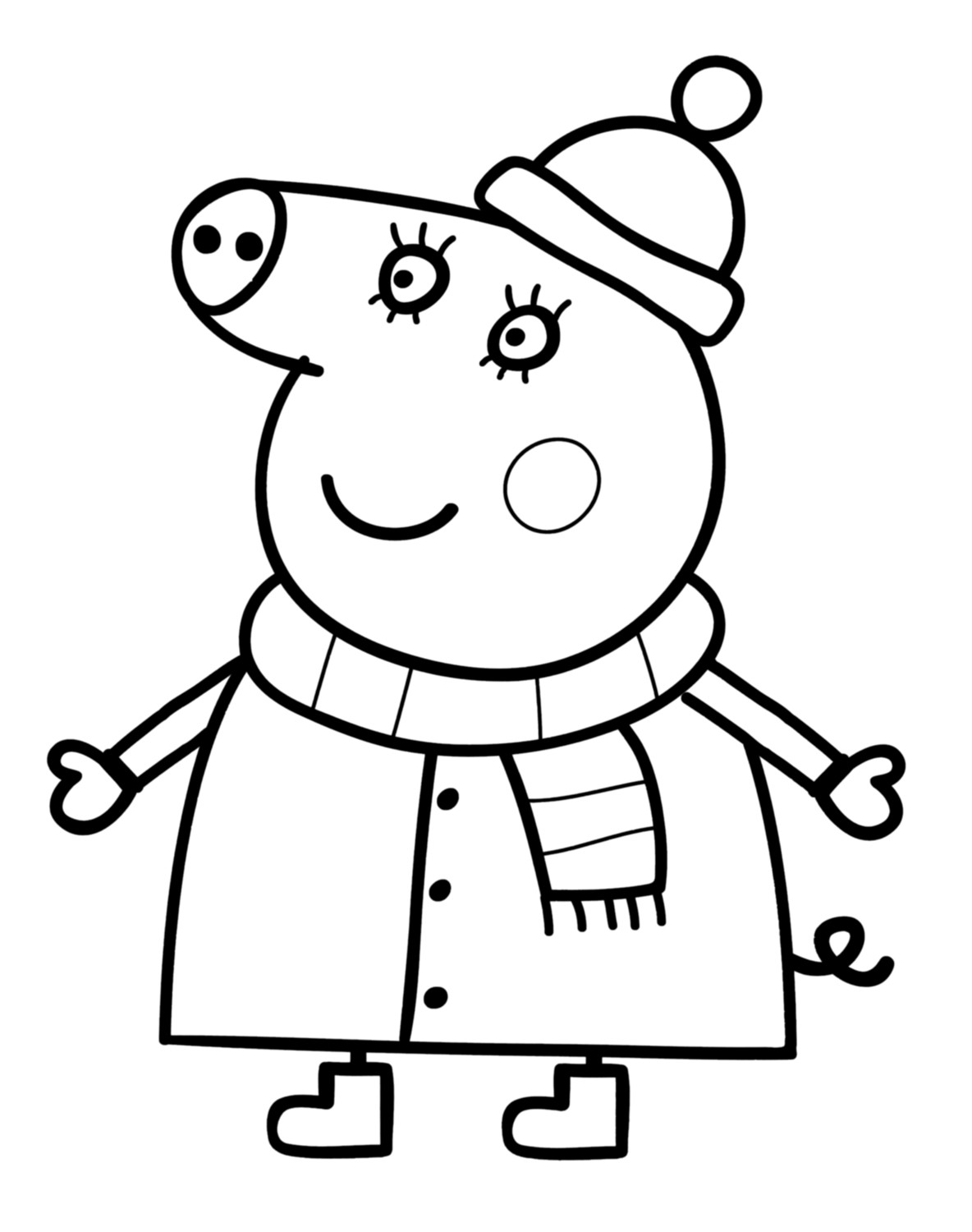 Printable Peppa Pig Coloring Pages
 FUN & LEARN Free worksheets for kid Peppa Pig Coloring