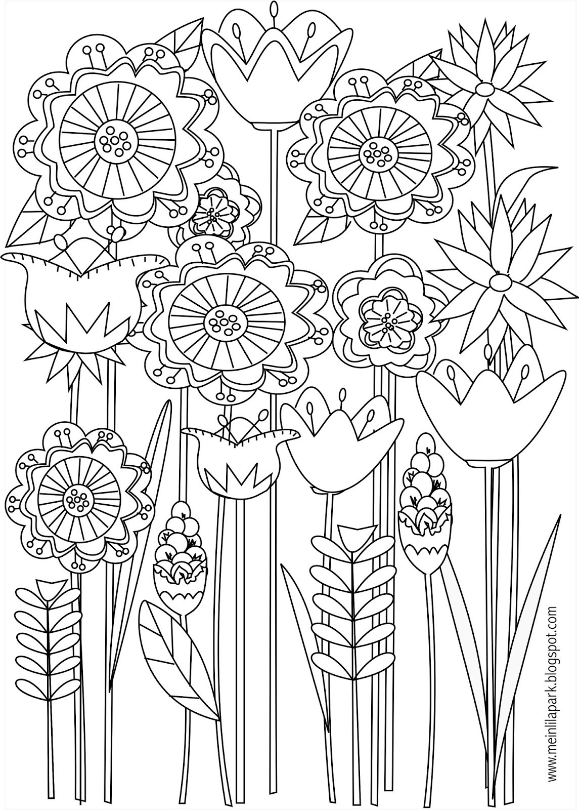 Printable Spring Coloring Pages
 Free printable spring coloring pages Ausmalbilder
