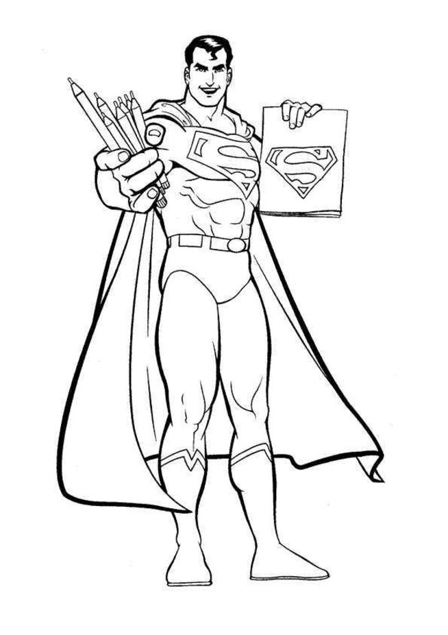 Printable Superman Coloring Pages
 Free Printable Superman Coloring Pages For Kids
