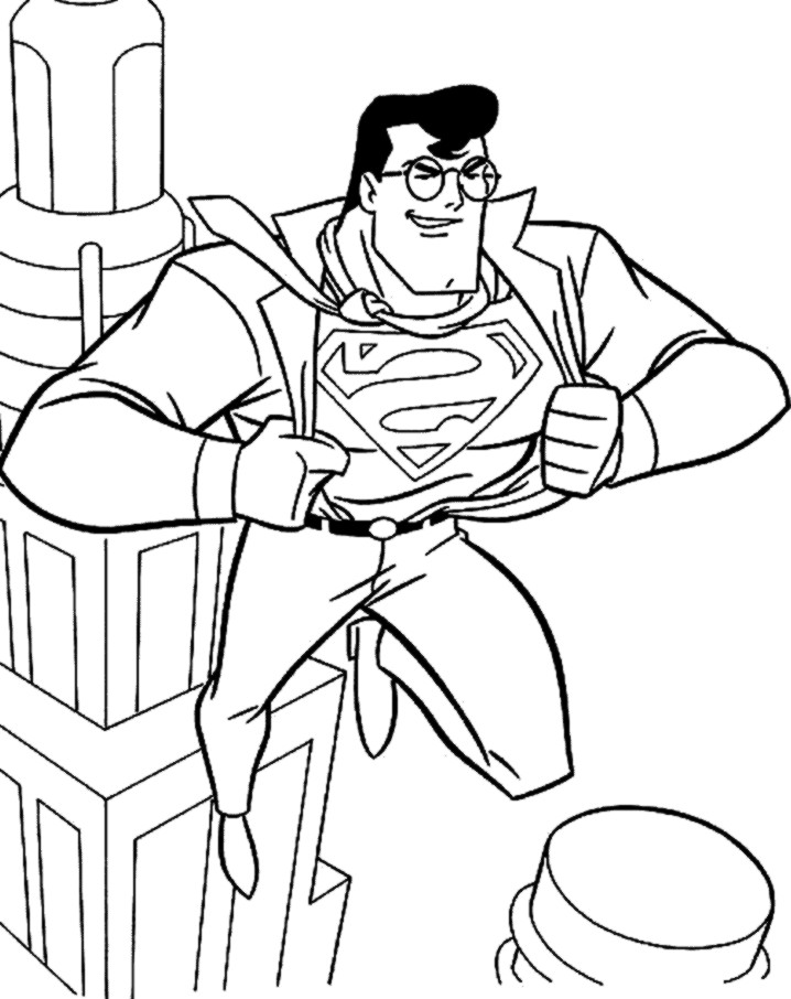 Printable Superman Coloring Pages
 Superman Coloring pages Free Printable Coloring Pages