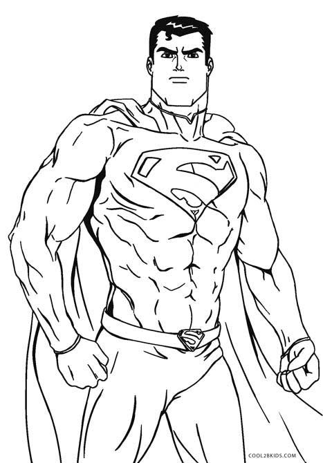 Printable Superman Coloring Pages
 Free Printable Superman Coloring Pages For Kids