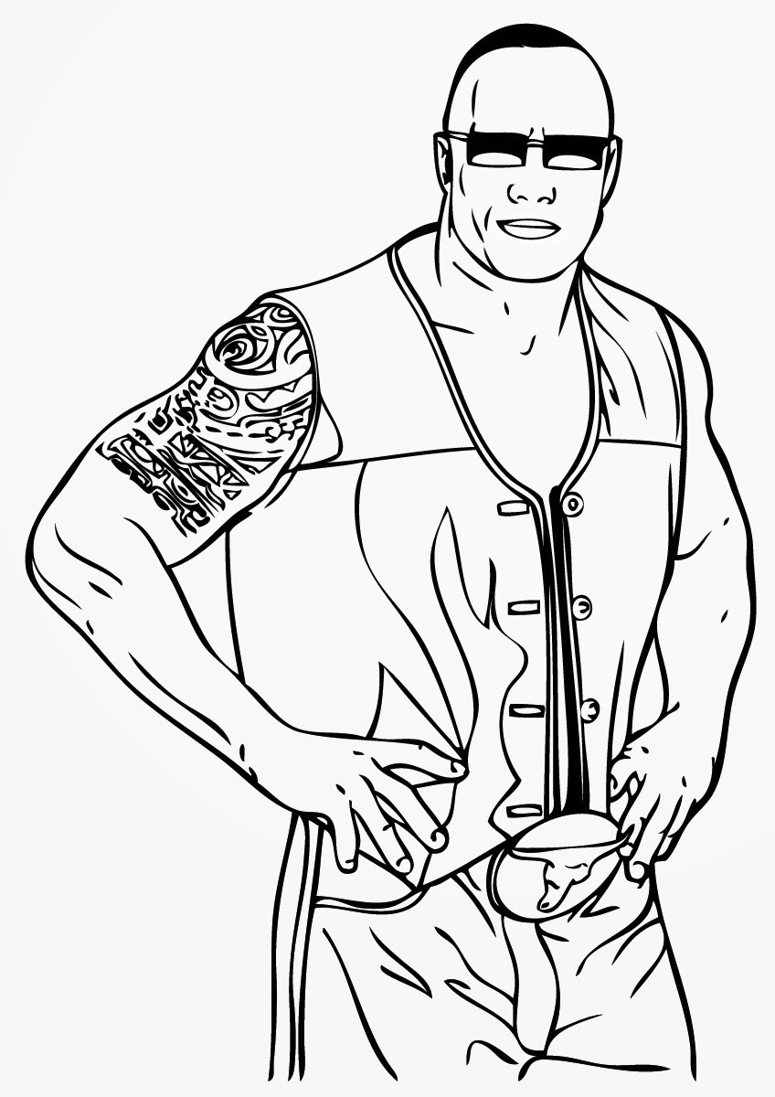 Printable Wwe Coloring Pages
 The best free Wwe drawing images Download from 614 free