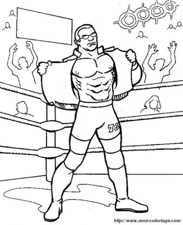 Printable Wwe Coloring Pages
 Free Coloring Page WWE Wrestling line Printable