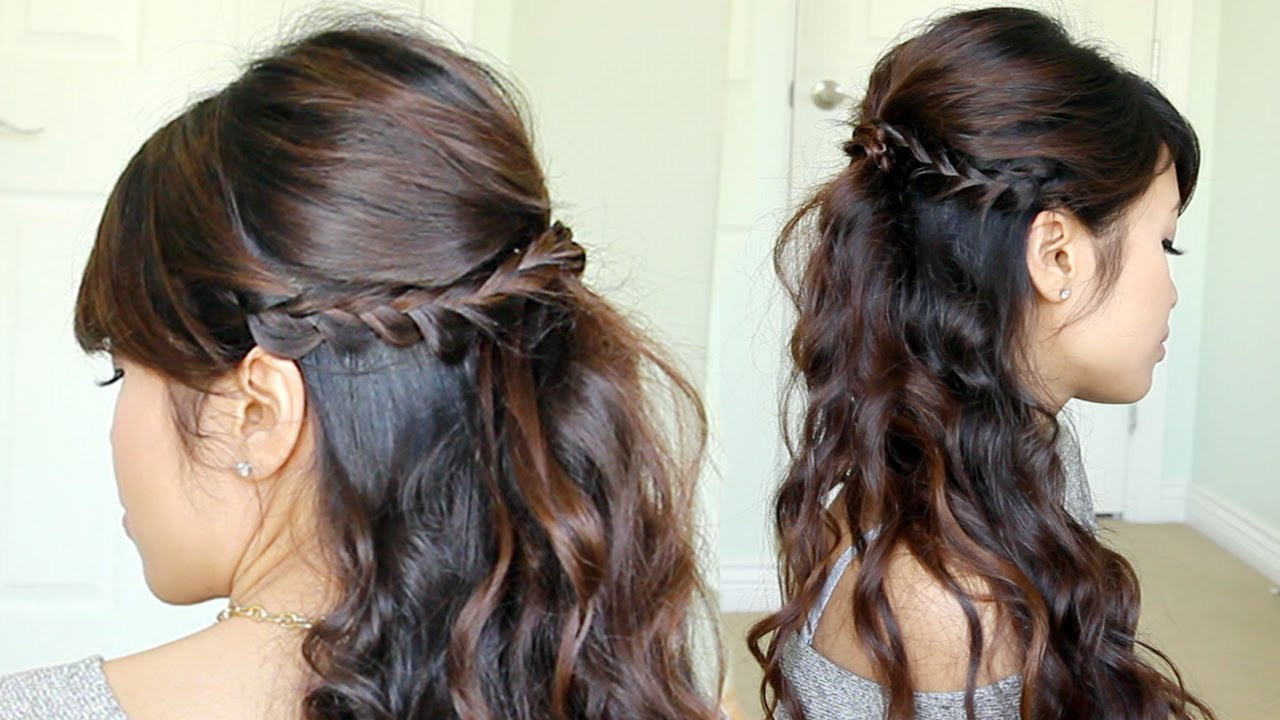 Prom Hairstyle Half Updos
 Prom Hairstyle Braided Half Updo feat NuMe Reverse