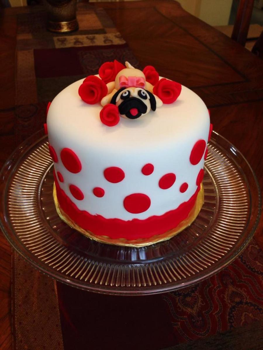 Pug Birthday Cake
 Pug Dog Birthday Cake CakeCentral