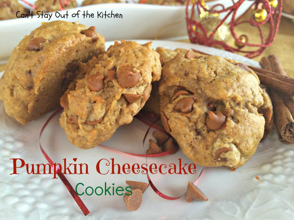 Pumpkin Cheesecake Cookies
 Pumpkin Cheesecake Cookies Can t Stay Out of the Kitchen