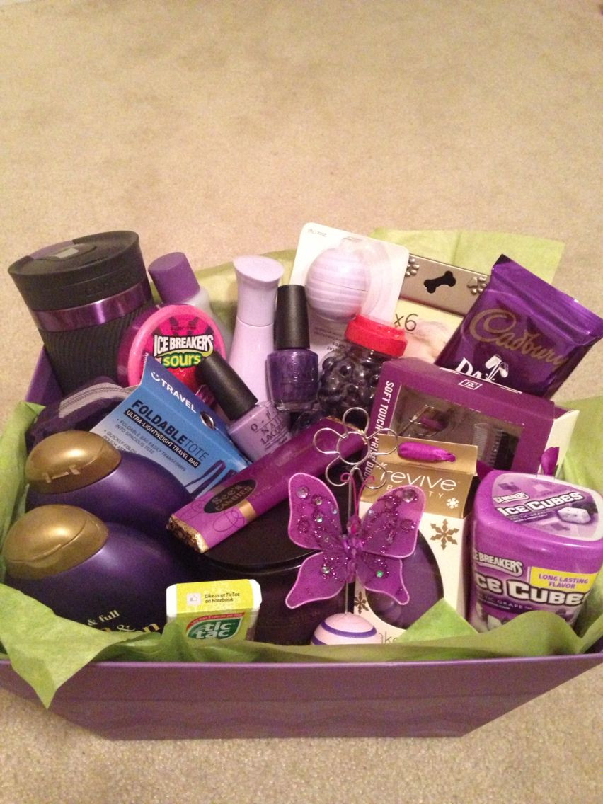 Purple Gift Basket Ideas
 Purple theme t basket Party and Gift Ideas