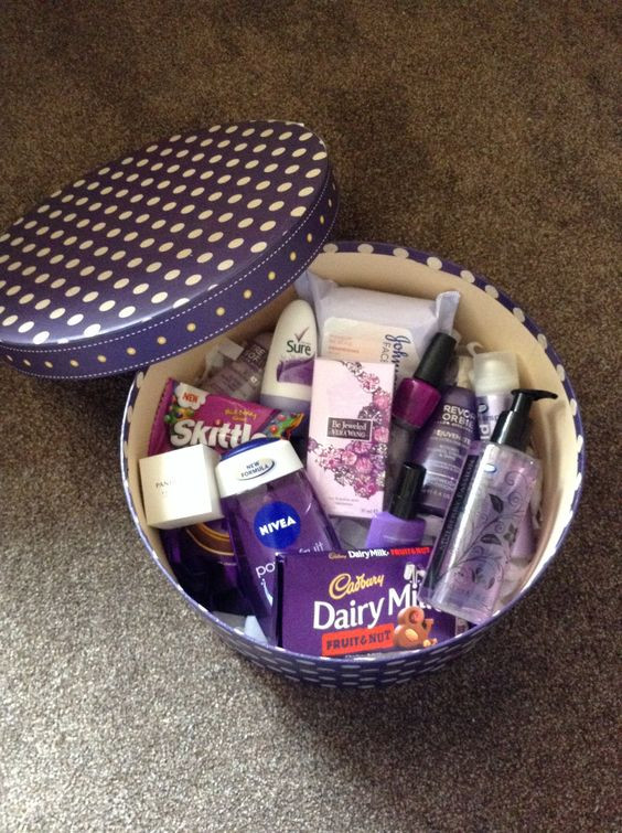 Purple Gift Basket Ideas
 Purple themed t I made love this Gifts