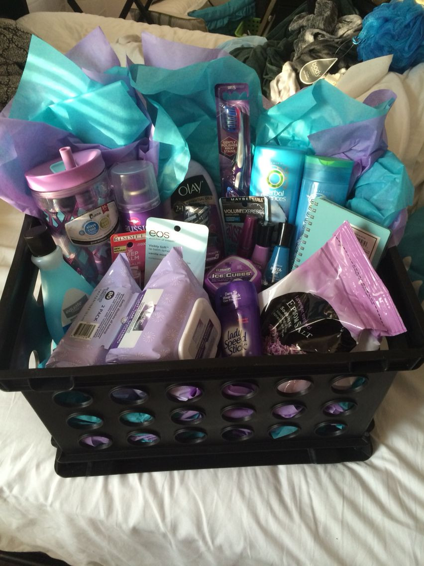 Purple Gift Basket Ideas
 Gift basket Purple Teal Housewarming
