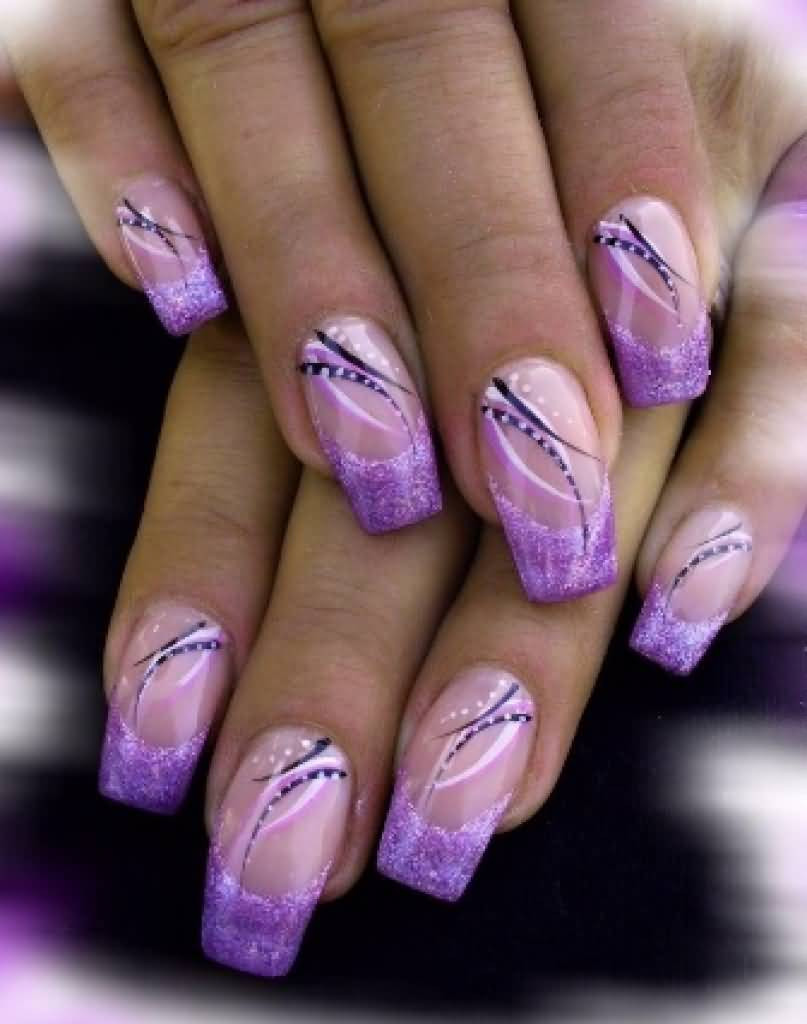 Purple Nail Art Designs
 65 Cool Purple Nail Art Design Ideas