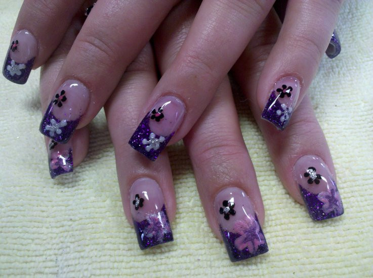 1. Purple Nail Art Designs and Ideas - wide 3