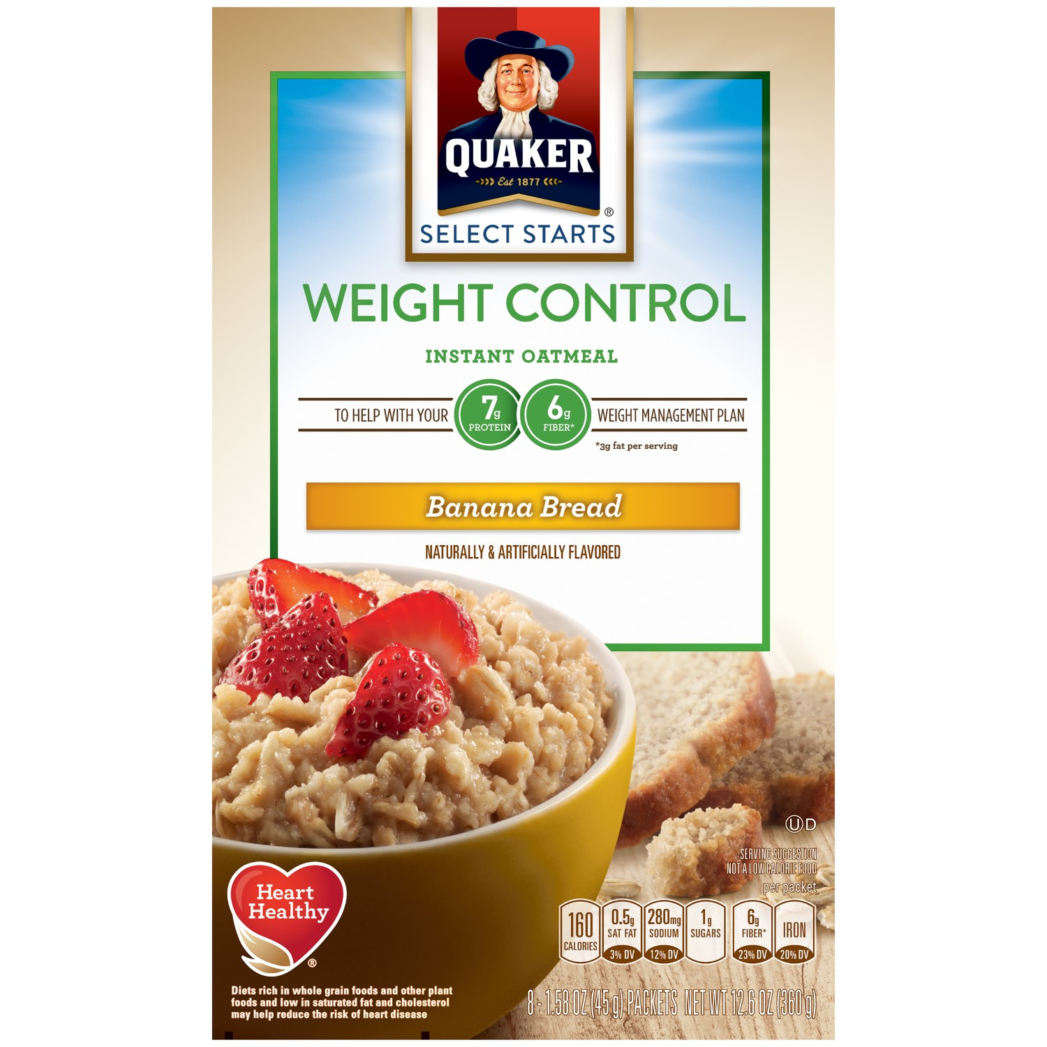 Quaker Oats Weight Loss
 Quaker Instant Oatmeal Weight Control Banana Bread 8