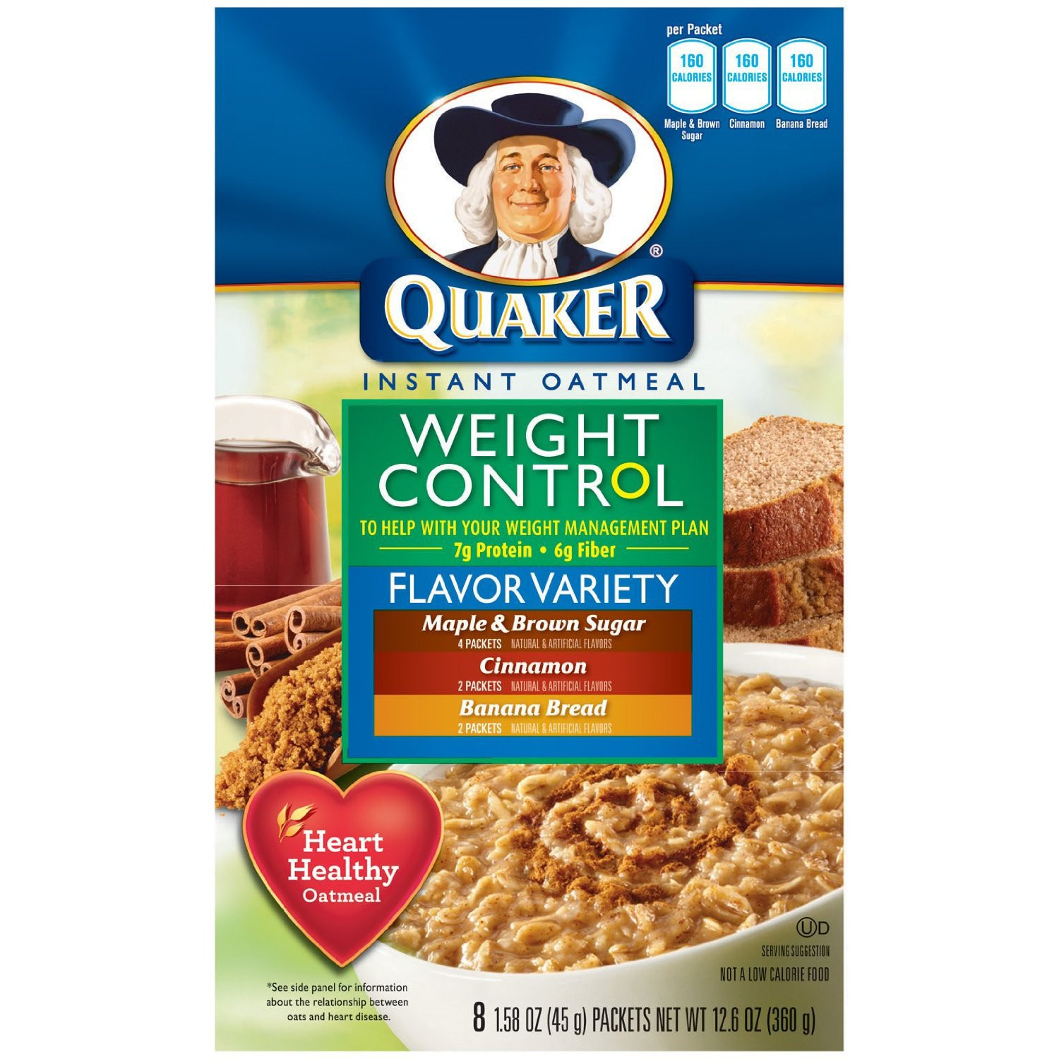Quaker Oats Weight Loss
 Quaker Instant Oatmeal Weight Control Flavor Variety Pack