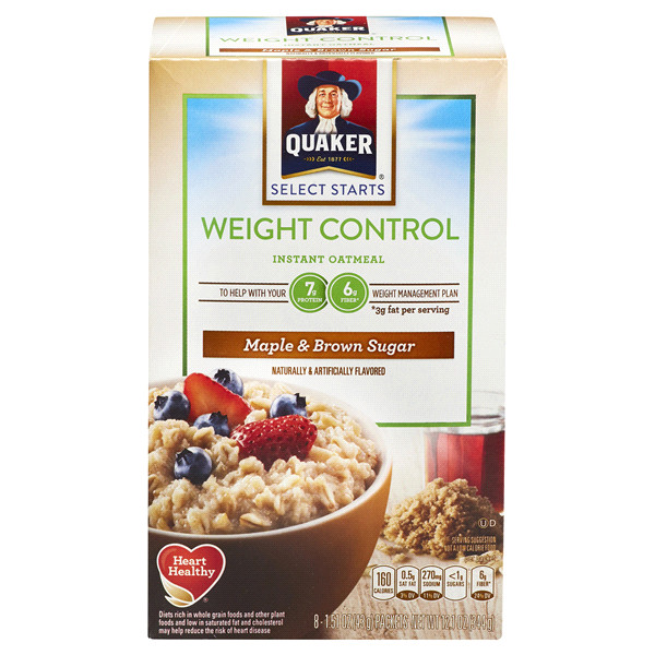Quaker Oats Weight Loss
 Nutritional Information Quaker Instant Oatmeal Weight