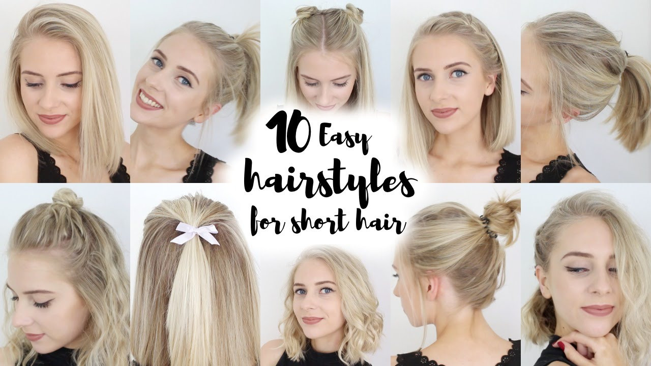 Quick Easy Short Hairstyles
 10 Easy Hairstyles for SHORT Hair