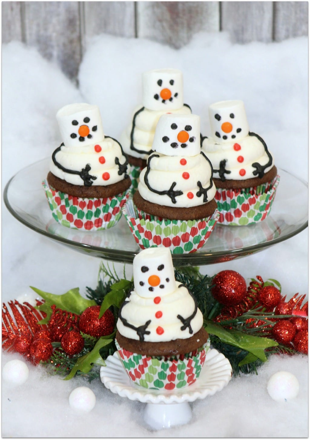 Quick Holiday Desserts
 Easy Snowman Cupcake Recipe Food Fun & Faraway Places