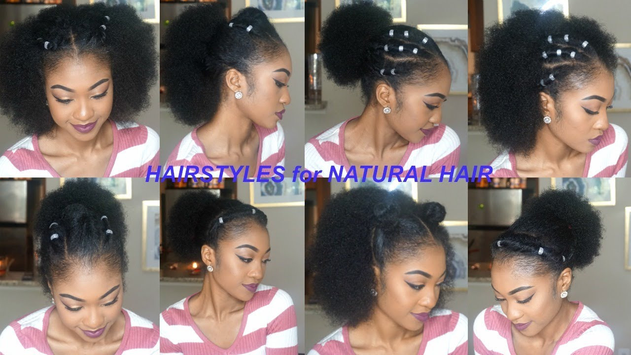 Quick Natural Hairstyles For Long Hair
 MORE QUICK & EASY hairstyles for SHORT MEDIUM LONG NATURAL