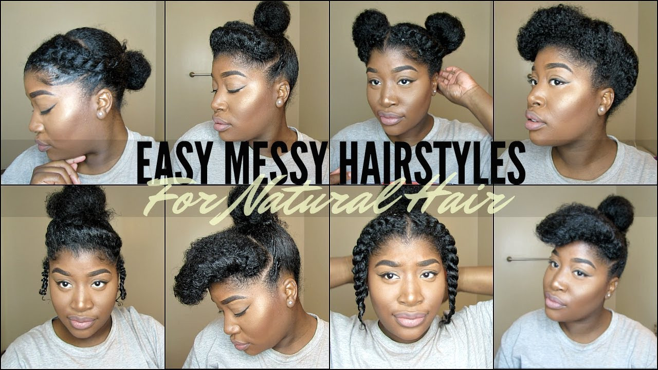 Quick Natural Hairstyles For Long Hair
 8 QUICK & EASY NATURAL HAIRSTYLES FOR 4 TYPE NATURAL HAIR