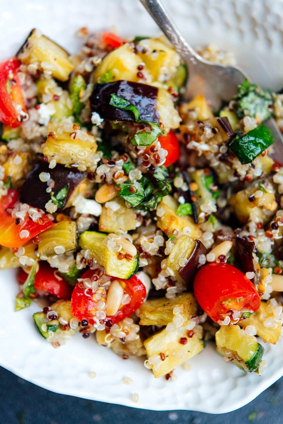 Quinoa And Vegetable Recipe
 Mediterranean Quinoa Salad with Roasted Ve ables