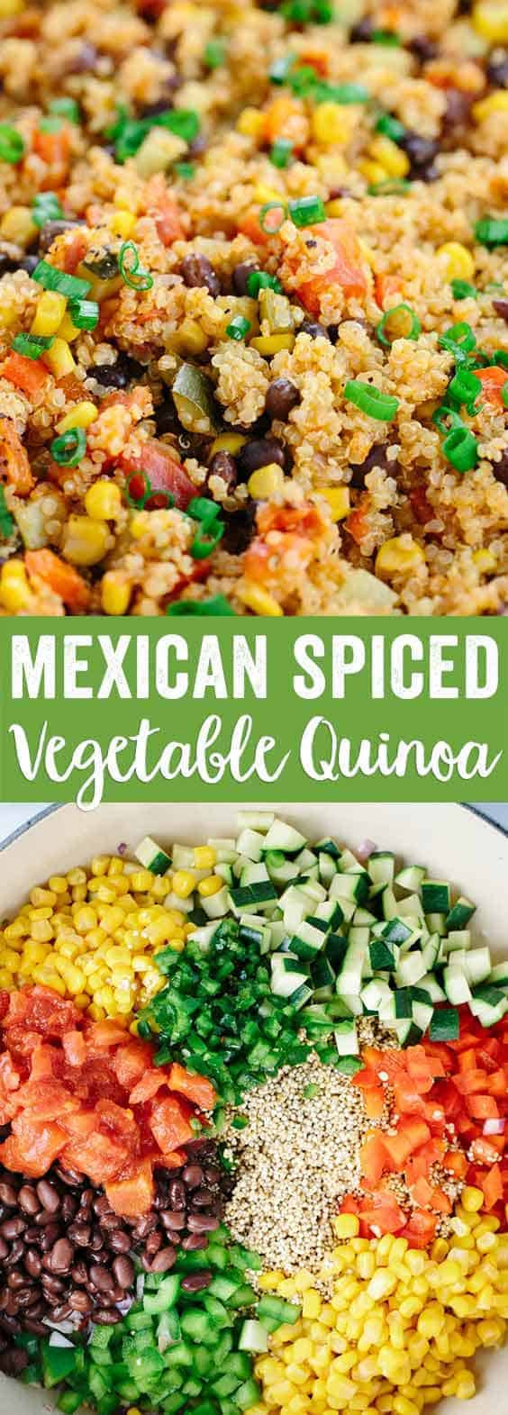 Quinoa And Vegetable Recipe
 e Pot Mexican Spiced Ve able Quinoa Jessica Gavin