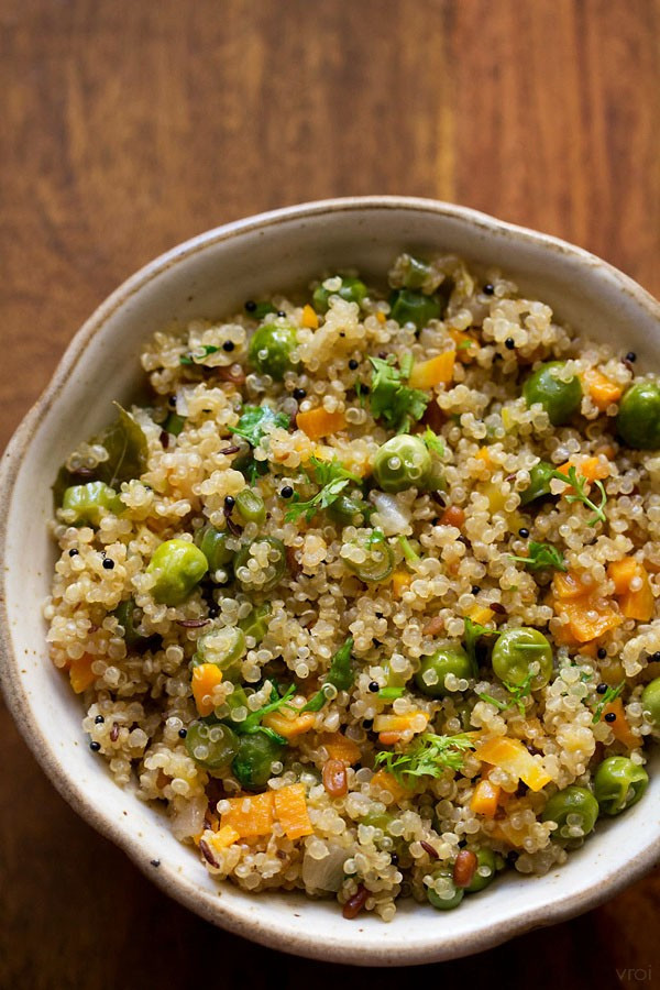 Quinoa And Vegetable Recipe
 quinoa upma recipe how to make ve able quinoa upma recipe