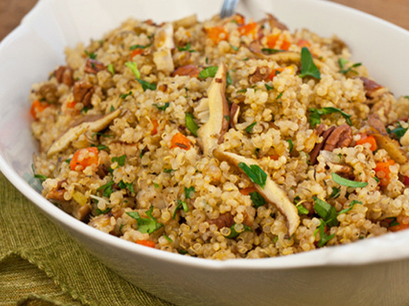Quinoa Main Dish Recipes
 Quinoa Pilaf with Shiitake Mushrooms Carrots and Pecans
