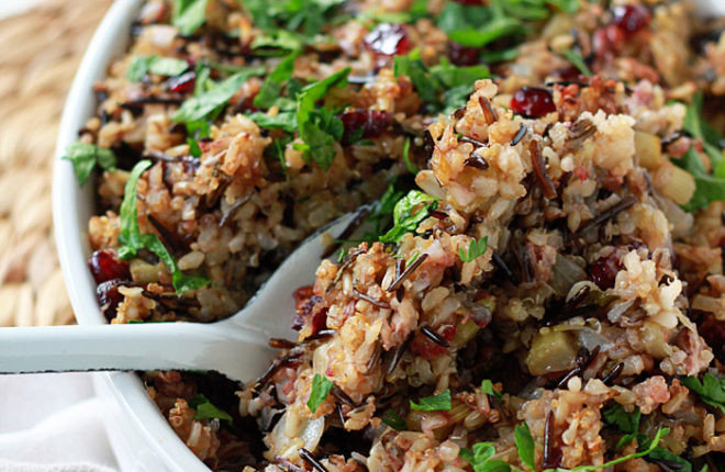 Quinoa Main Dish Recipes
 Herbed Wild Rice & Quinoa Stuffing Kitchen Treaty
