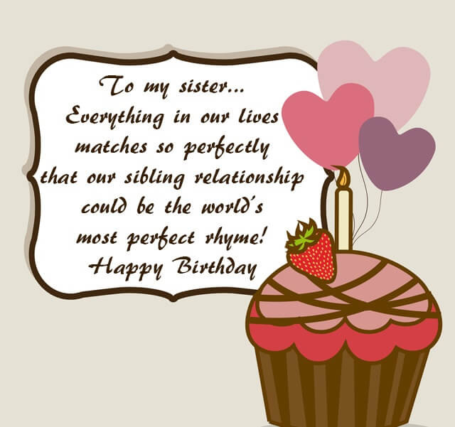 Quote For Sister Birthday
 Happy Birthday Sister Wishes Messages Cake