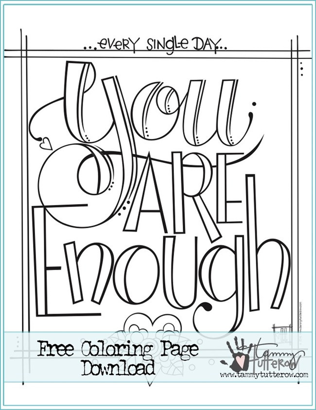 Quotes Coloring Pages For Adults
 12 Inspiring Quote Coloring Pages for Adults–Free Printables