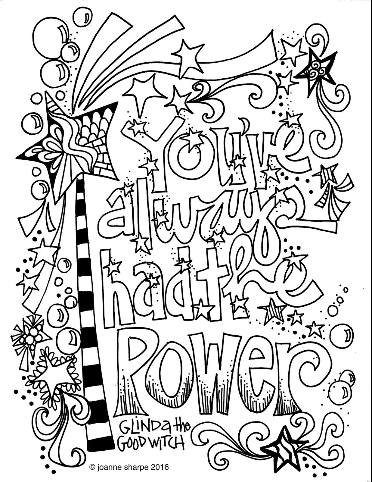 Quotes Coloring Pages For Adults
 Whimspirations WHIMSICAL WEDNESDAY "Color Power"