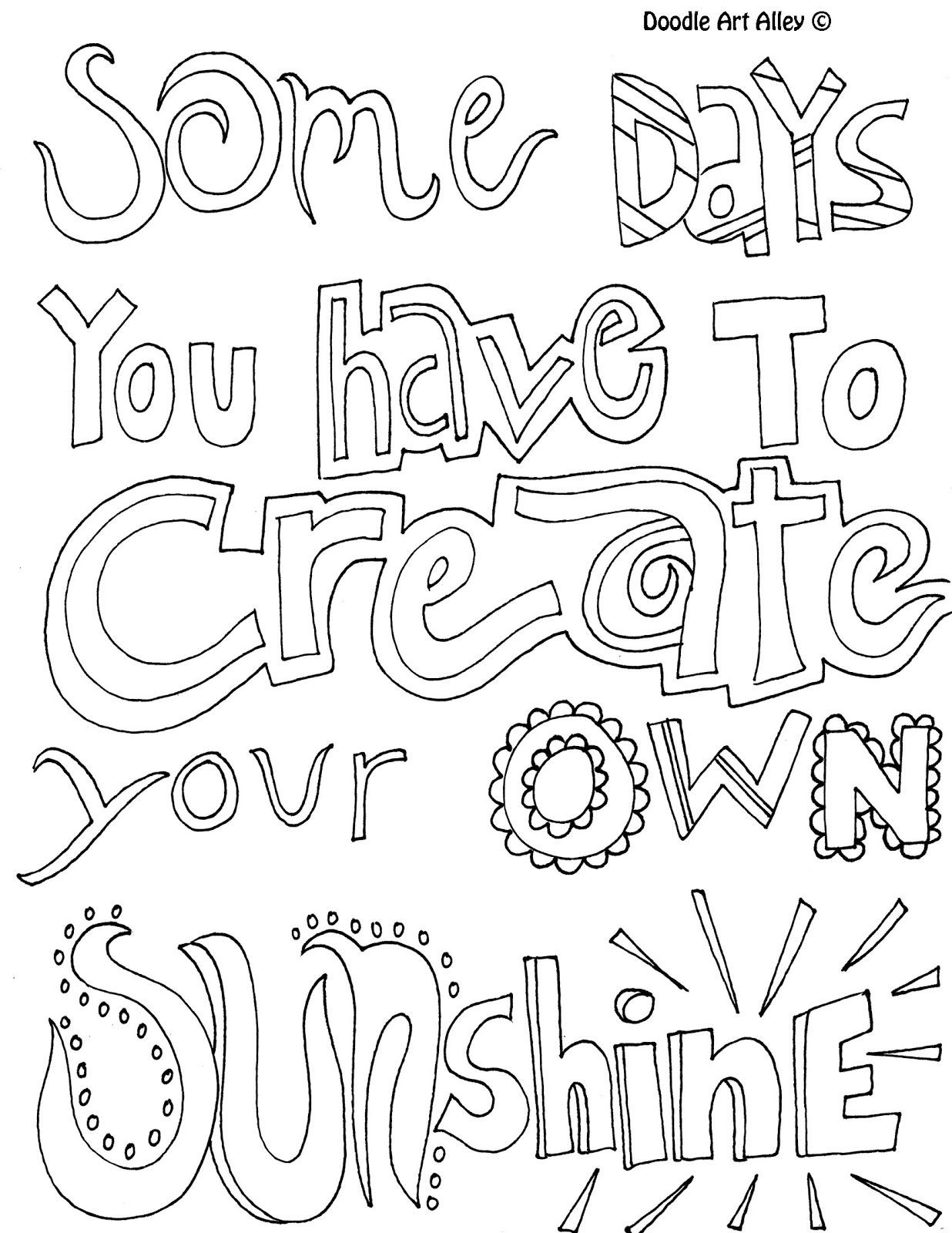 Quotes Coloring Pages For Adults
 All quotes coloring pages great quotes doodle page great