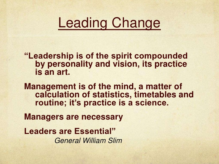 Quotes On Leadership And Change
 Leading Changes Quotes
